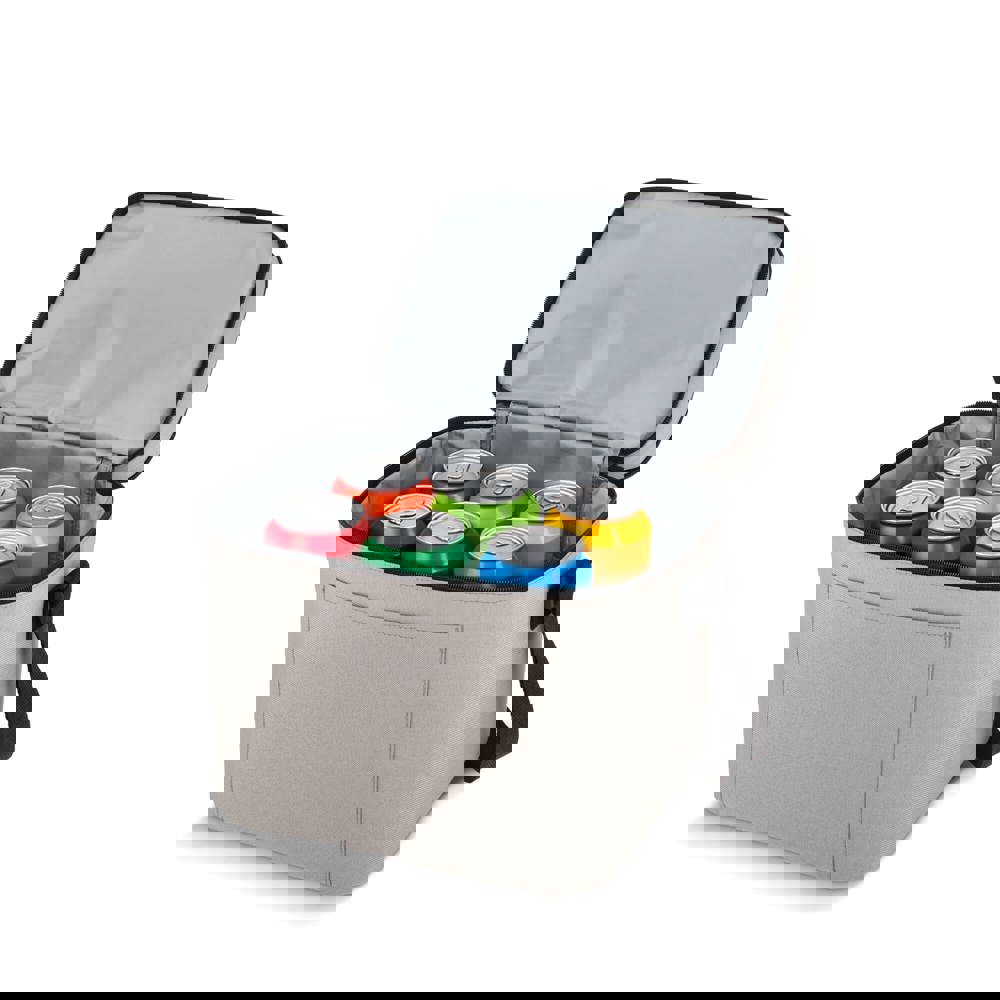 600D gerecycled PET koeltas met twee vakken 30 x 20 x 25 cm 12 L