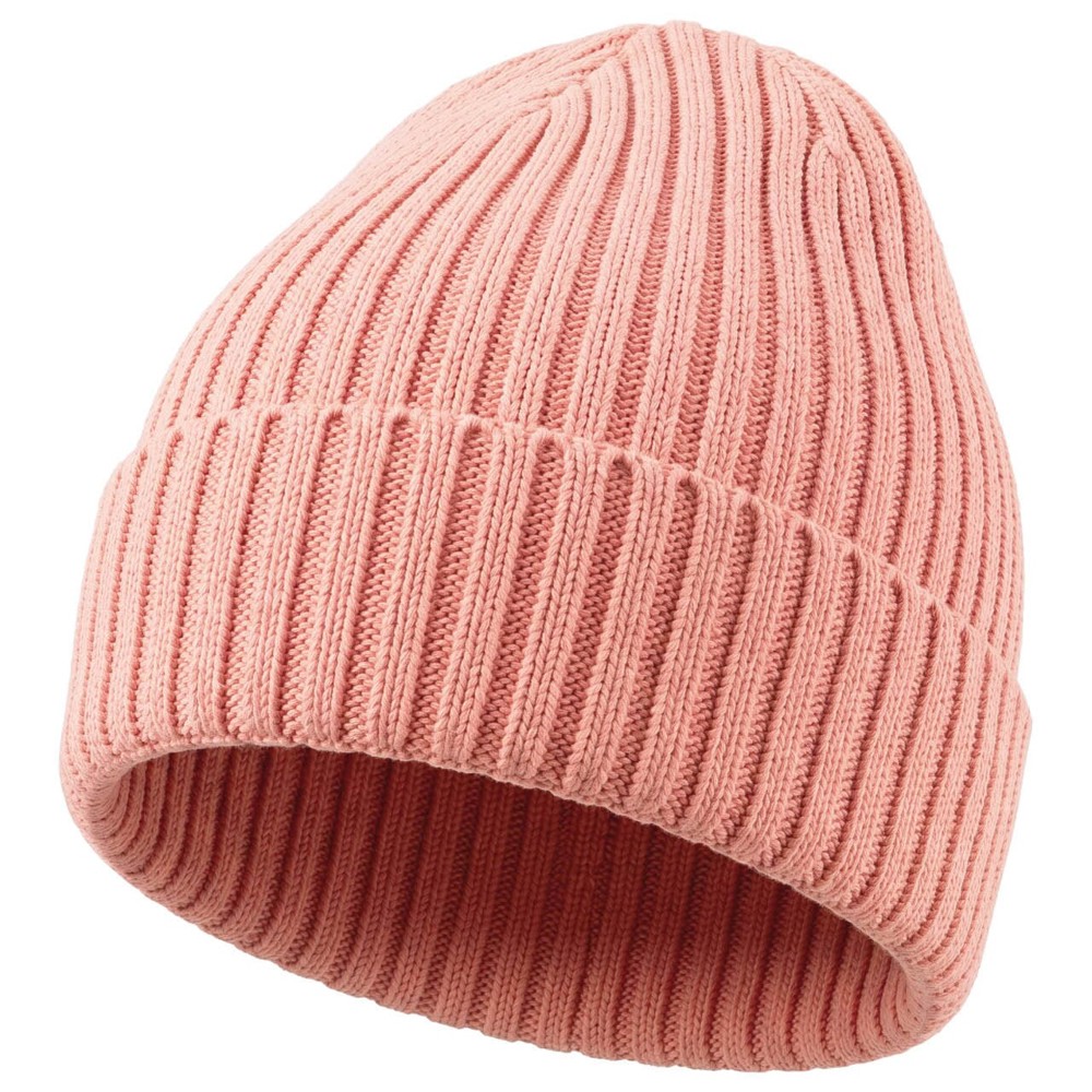 Gebreide muts, 15% Merinowol - Dusty Pink (PMS501c) / Dusty Pink