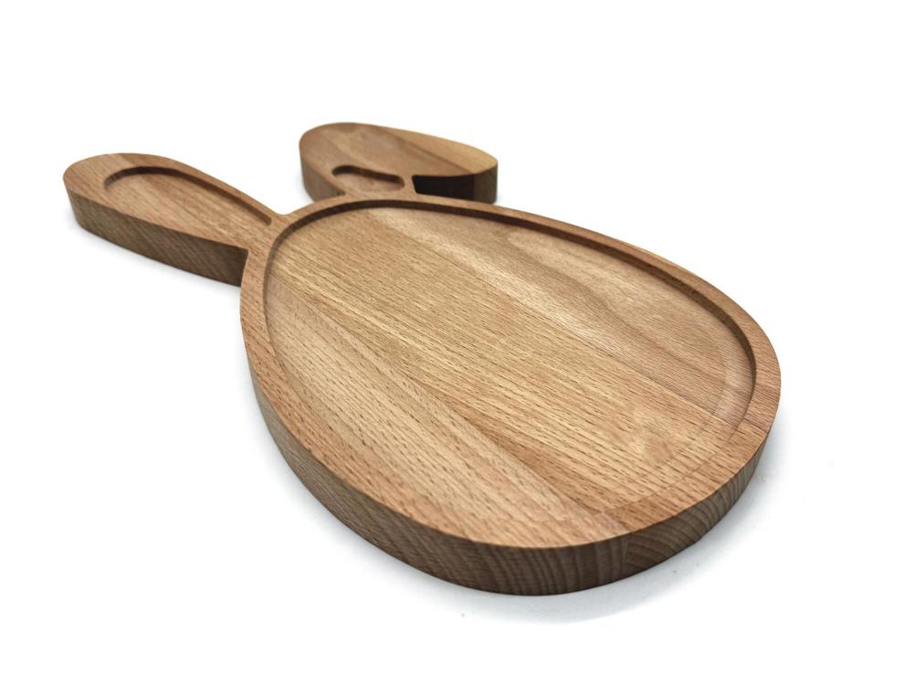 Plank Paashaas beuken 30x17 cm