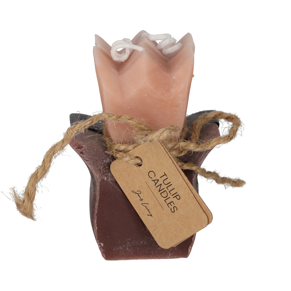 JENS Living Tulp Kaarsen Taupe/Zwart /2