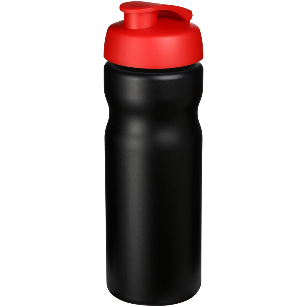Baseline® Plus 650 ml sportfles met kanteldeksel - Zwart, Rood