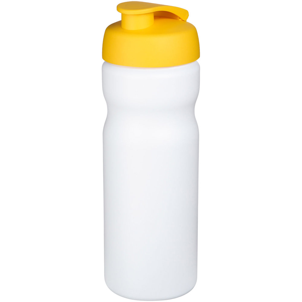Baseline® Plus 650 ml sportfles met kanteldeksel - wit, geel