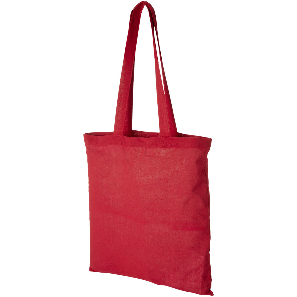 Carolina 100 g/m² katoenen draagtas 7L - Rood
