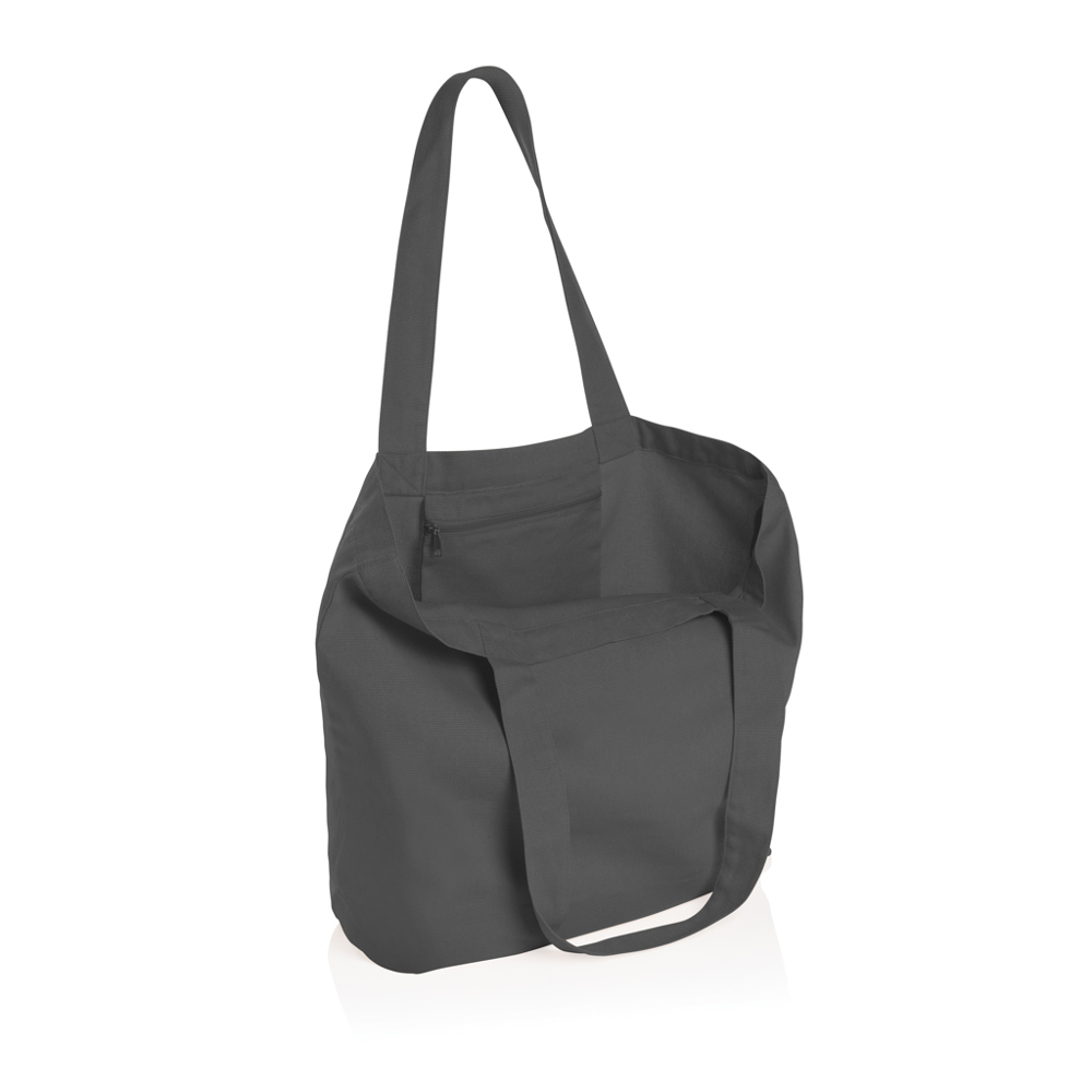 Impact Aware™ re-canvas shopper met vakje 240gsm ongeverfd