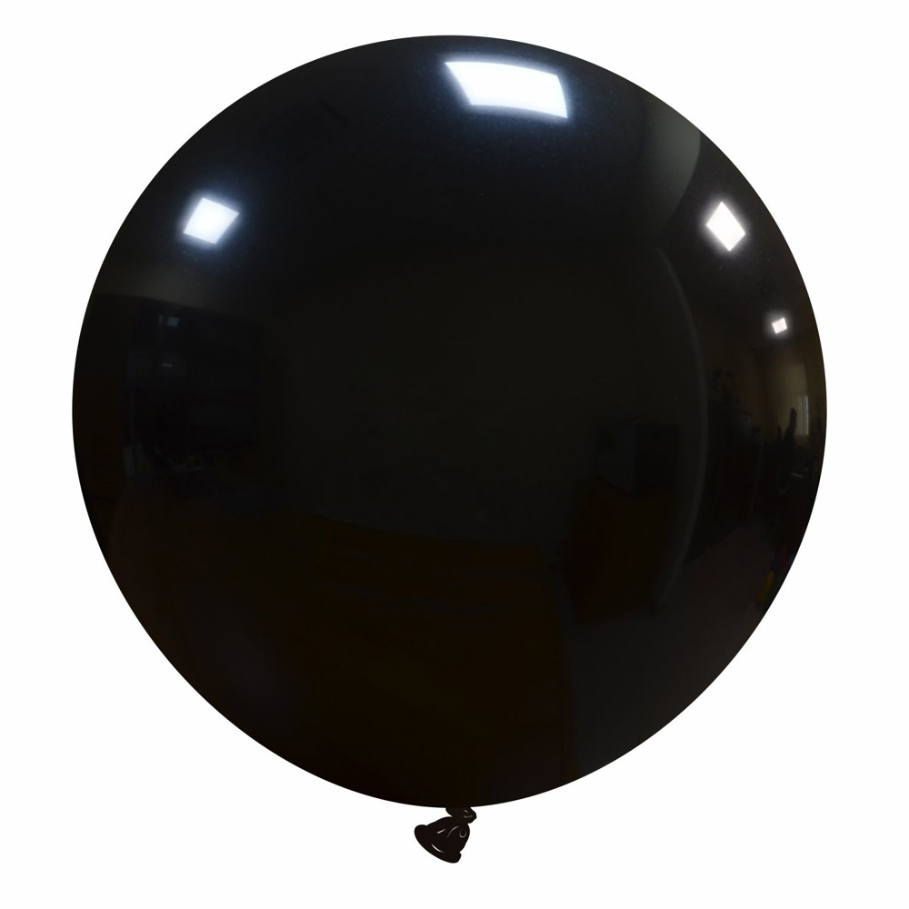 Reuzenballonnen bedrukt - Ø 120 cm / omvang 375 cm / 47 inch - Zwart (17)