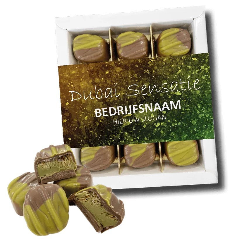 9 DUBAI bonbons in geschenkdoos
