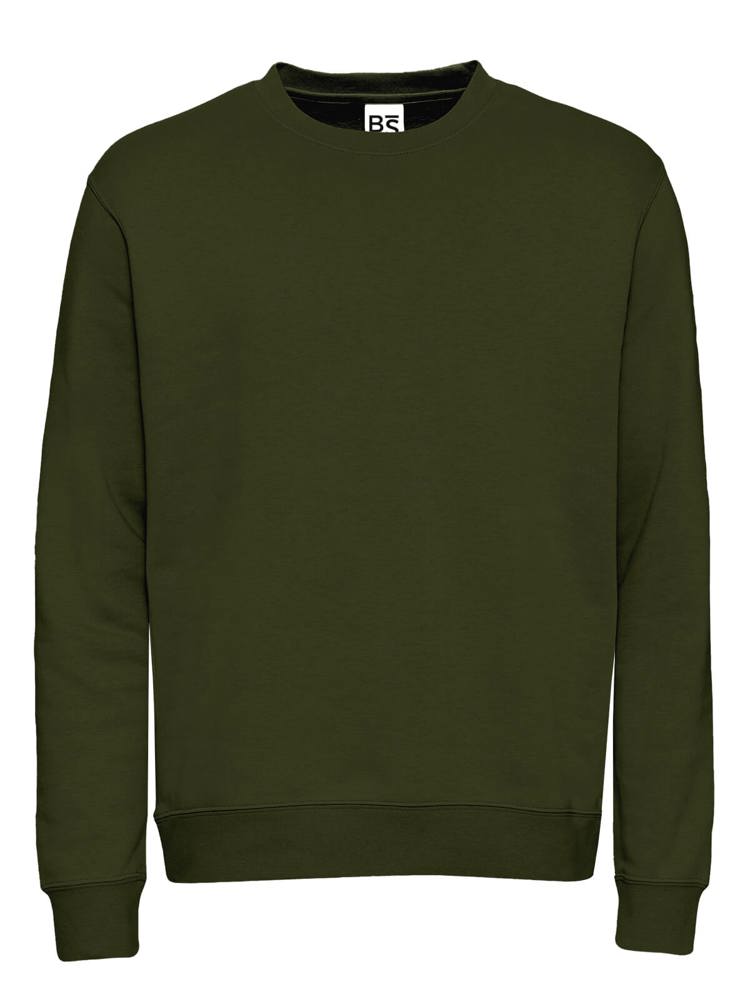 BS Atlas sweater, 280 gr/m² - Olijfgroen (PMS 418C)