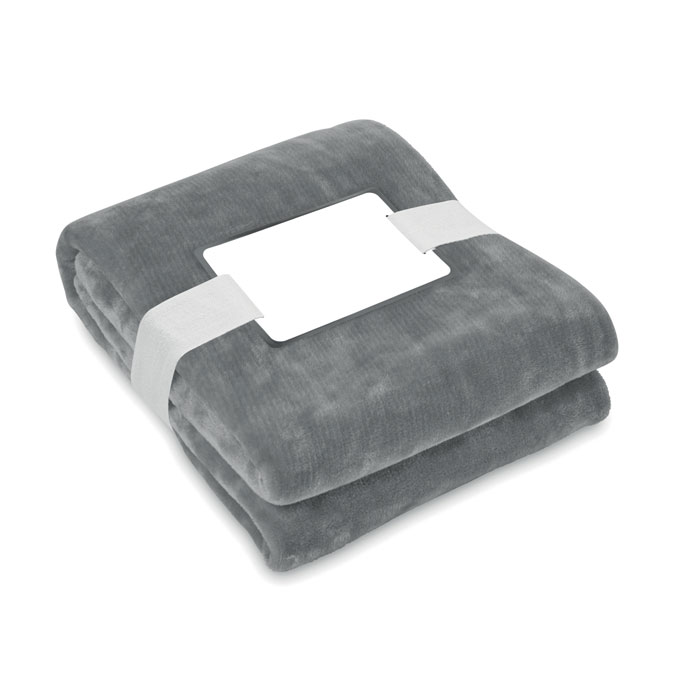LOGAN - RPET fleecedeken 280gr/m² - Steengrijs