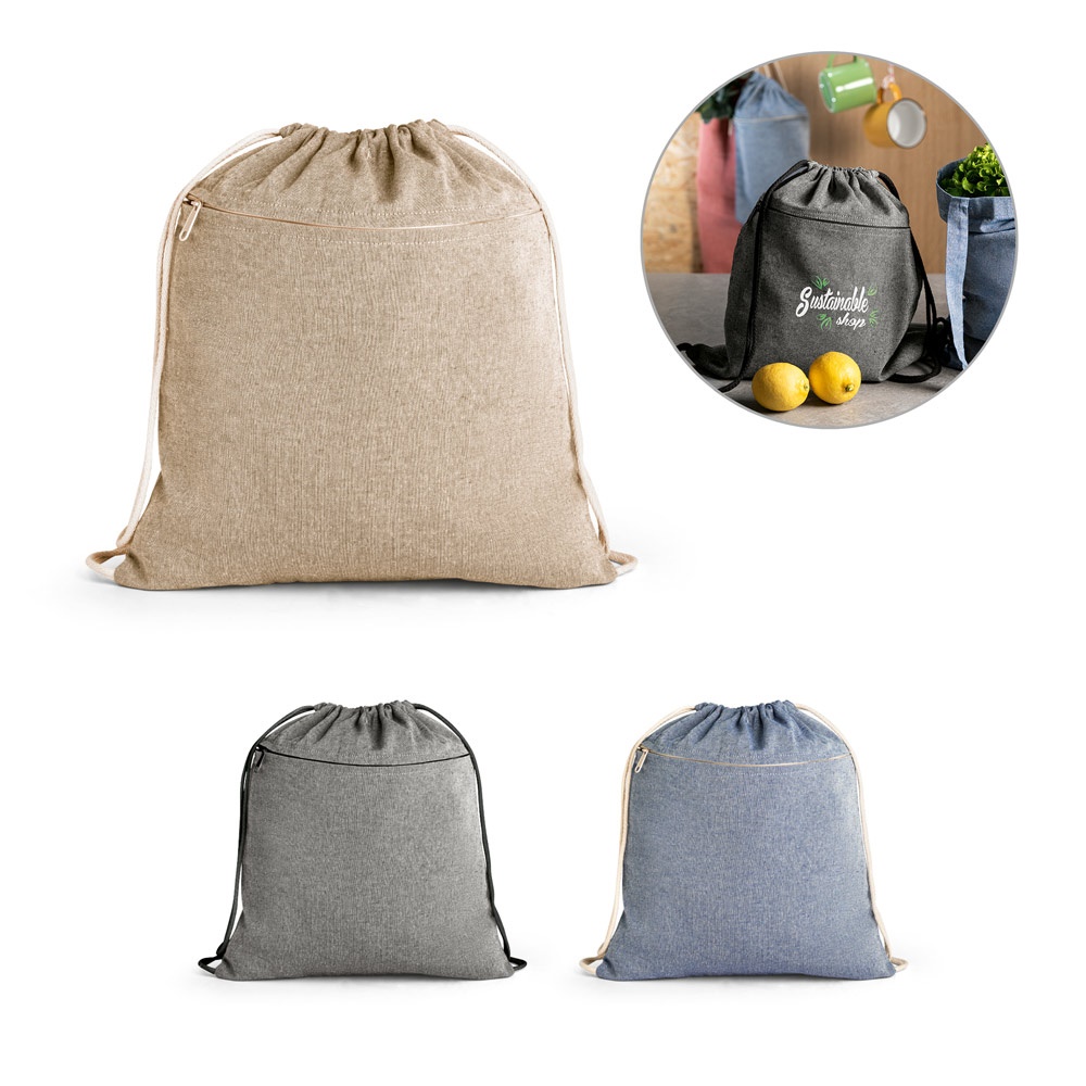 CHANCERY. Tasje van gerecycleerd katoen (70%), polyester (30% rPET) (140 g/m²)