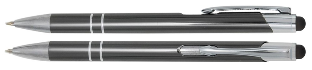 Aluminium touch-stylus balpen Marseille - Antraciet