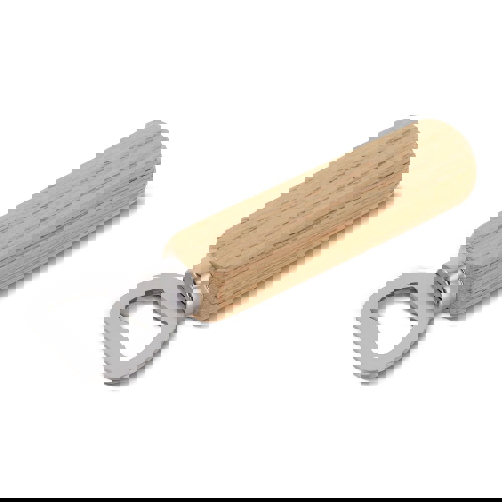 Flesopener met houten handvat