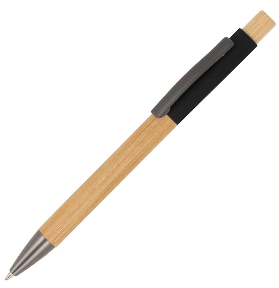 Balpen Madrid bamboe - Zwart