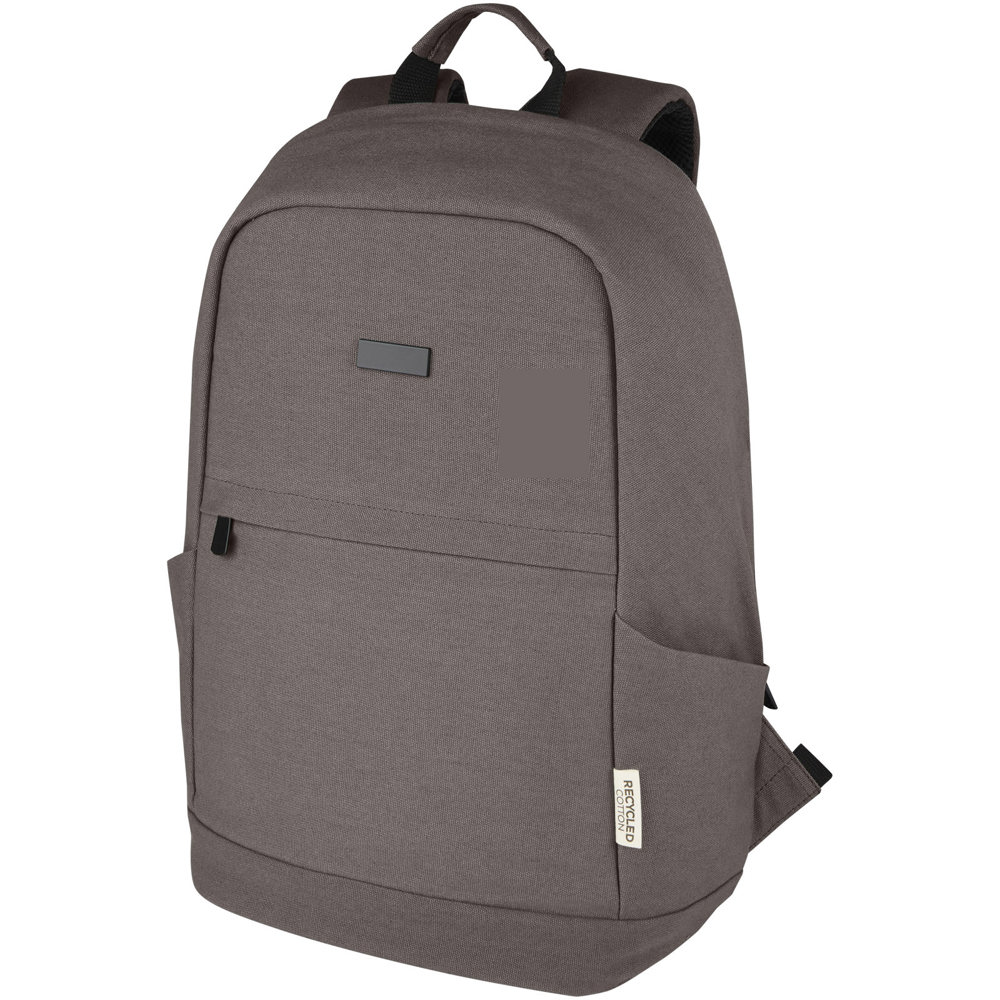 Joey 15,6 inch GRS gerecyclede canvas antidiefstal laptoprugzak 18 l - Grijs