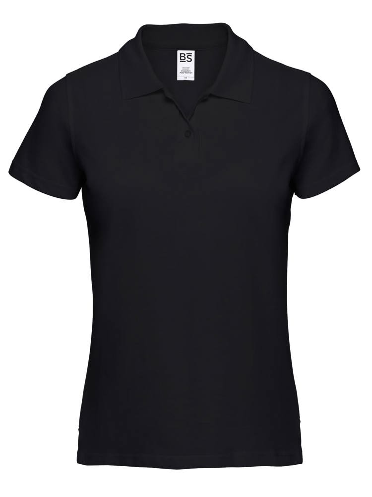 BS Evolution dames polo, 180 gr/m² - Zwart (Black)