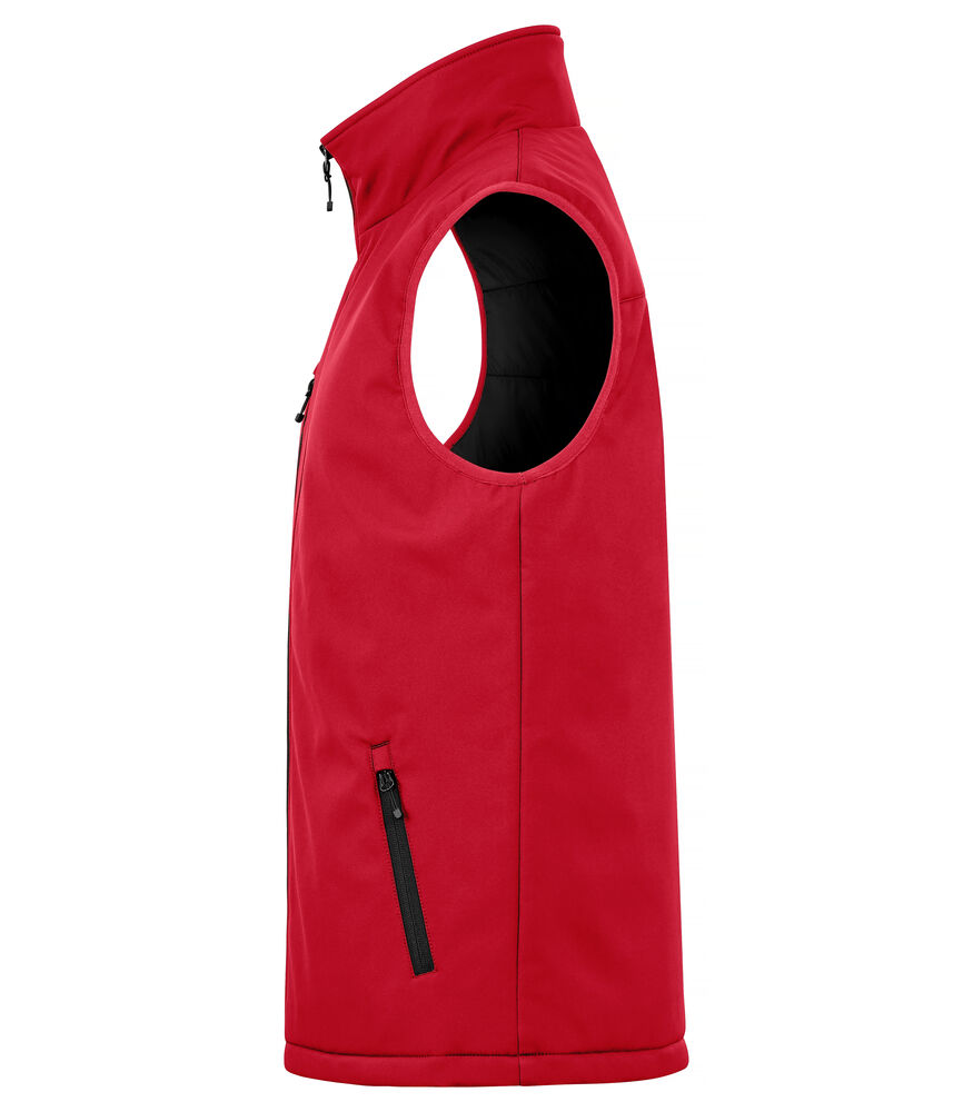 Clique - Padded Softshell Vest Rood 4XL