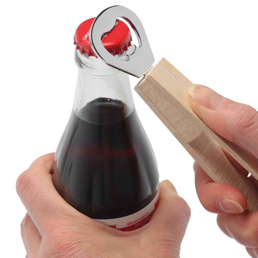 Grilltang hout met flesopener