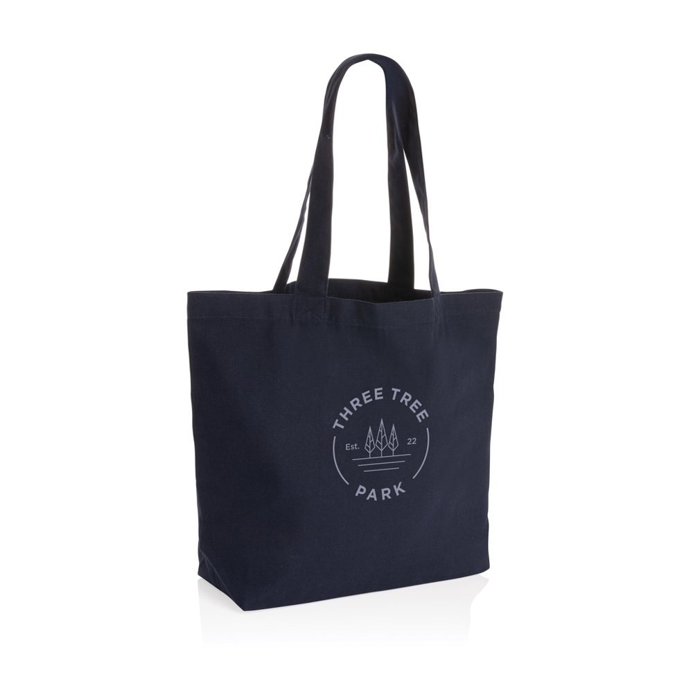Impact Aware™ re-canvas shopper met vakje 240gsm ongeverfd