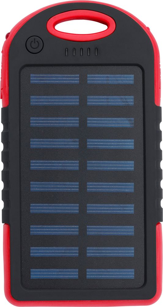 Powerbank Aurora | Solar | 4.000 mAh - Rood