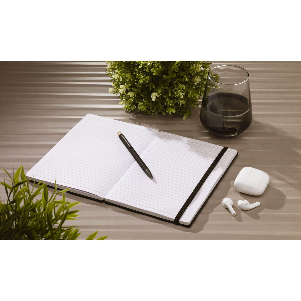Bamboo Journal Naked Spine Notebook Black A5 notitieboek