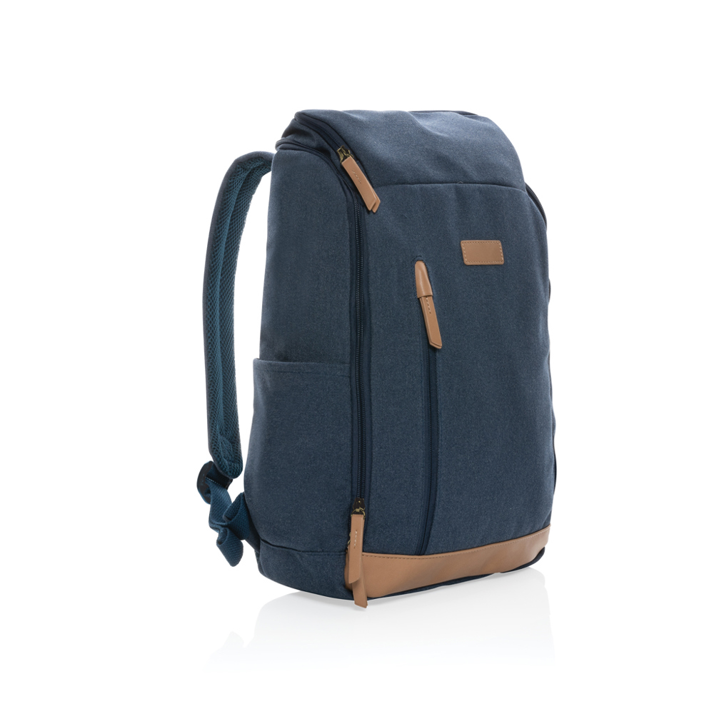 Impact AWARE™ 16 oz. rcanvas 15 inch laptoprugzak - blauw (± PMS 541)