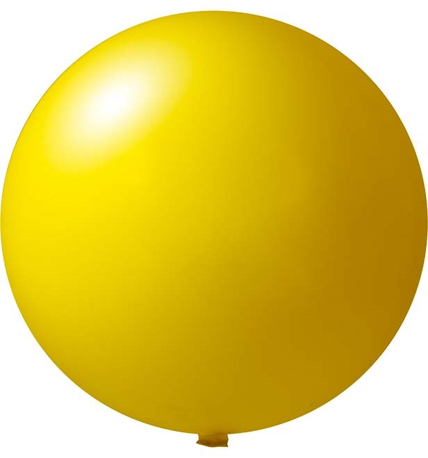 Reuzenballonnen bedrukt Ø 120 cm - Geel (4410) Pastel (± PMS 102)