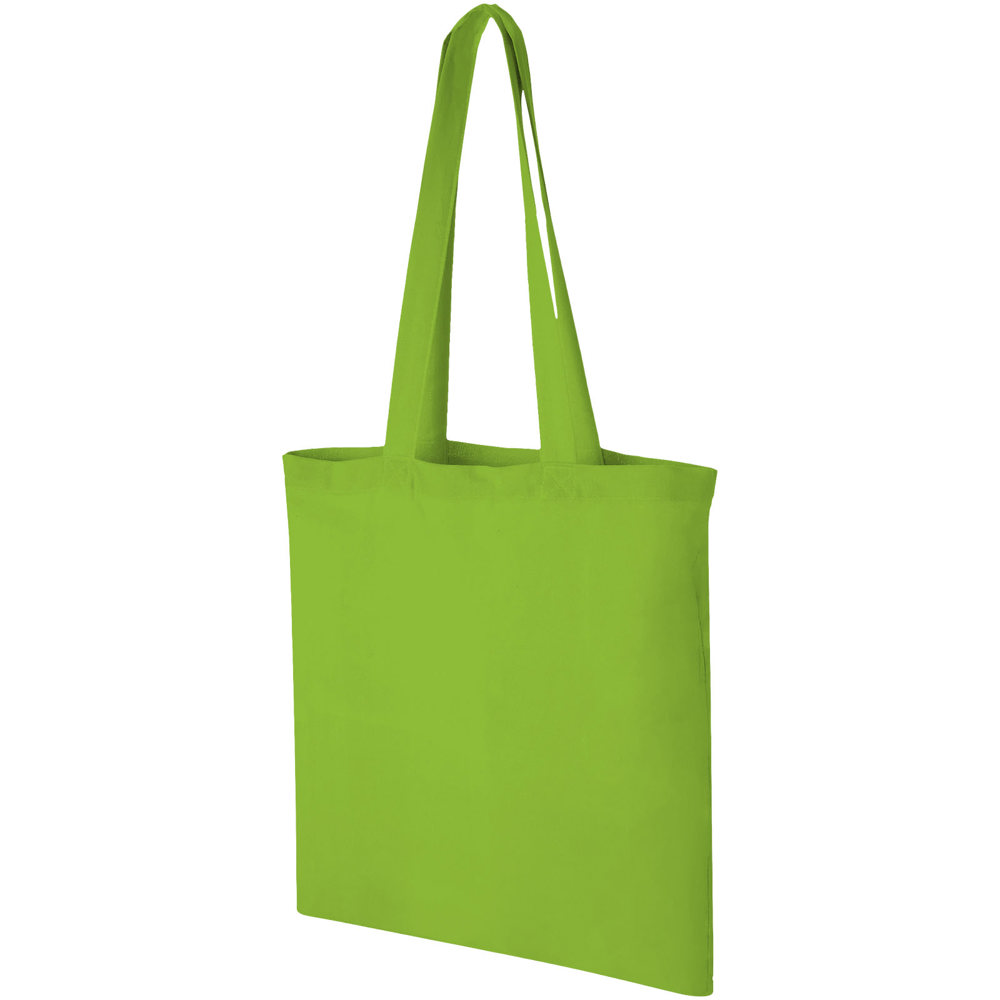 Carolina 100 g/m² katoenen draagtas 7L - Lime
