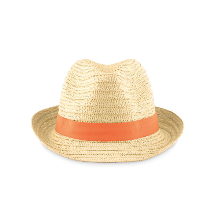 BOOGIE - Strohoed naturel - Oranje