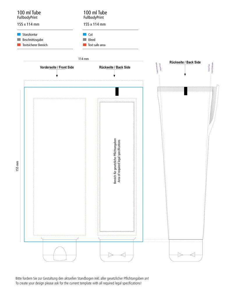 Body & After Sun Lotion (sensitief), tube 100 ml