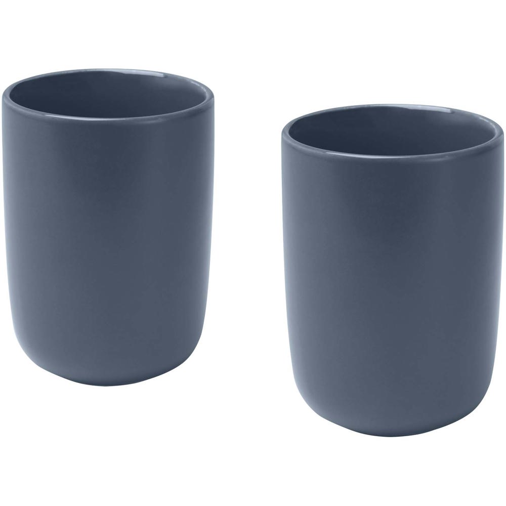 Male keramische bekers van 350 ml met matte afwerking, set van 2