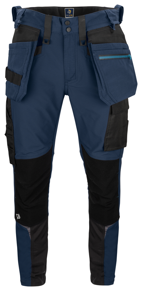 5550 STRETCHBROEK MET KNIEZAKKEN EN SPIJKERZAKKEN Marine D100