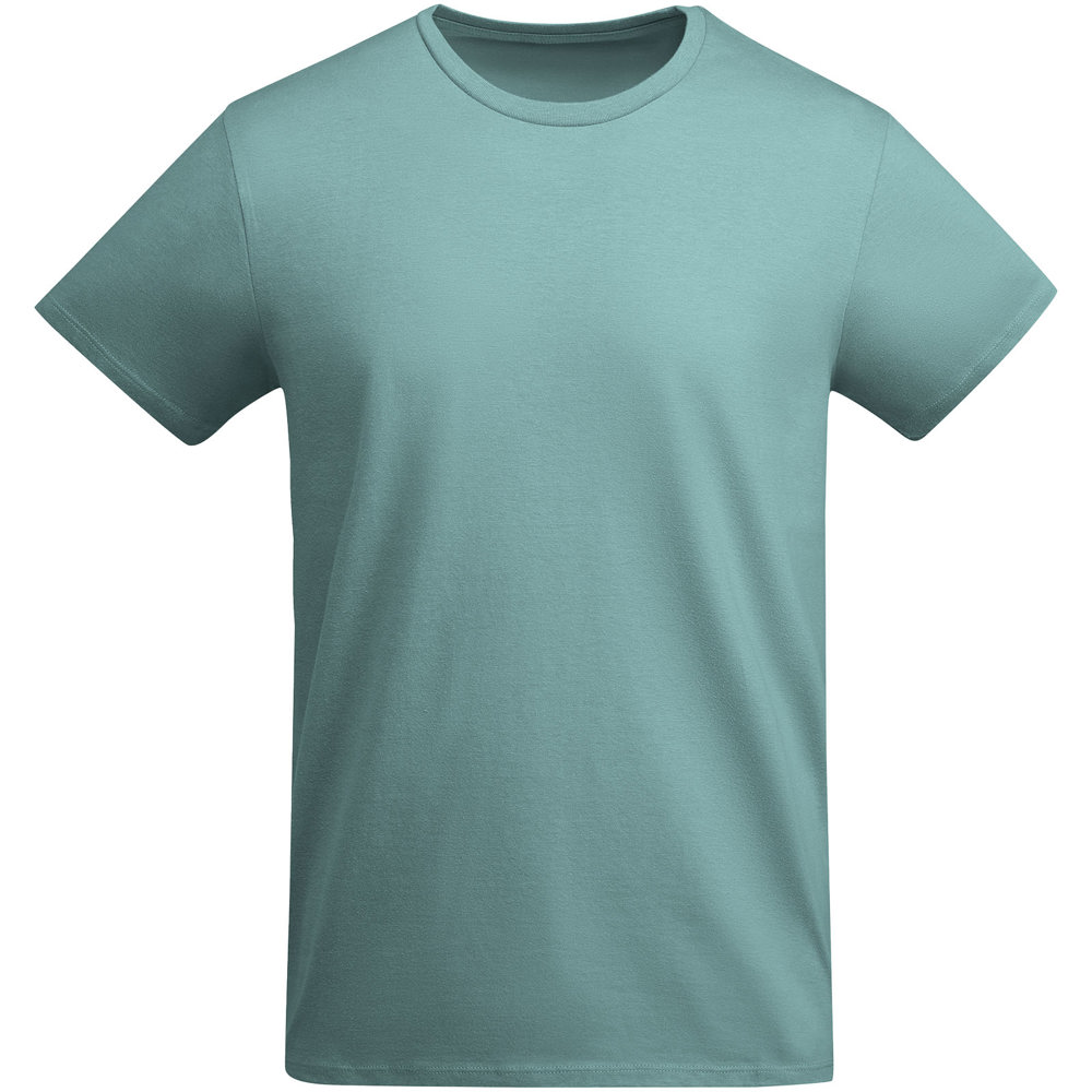 Breda 175 g/m² biologisch katoenen kindershirt met korte mouwen - Stoffig blauw