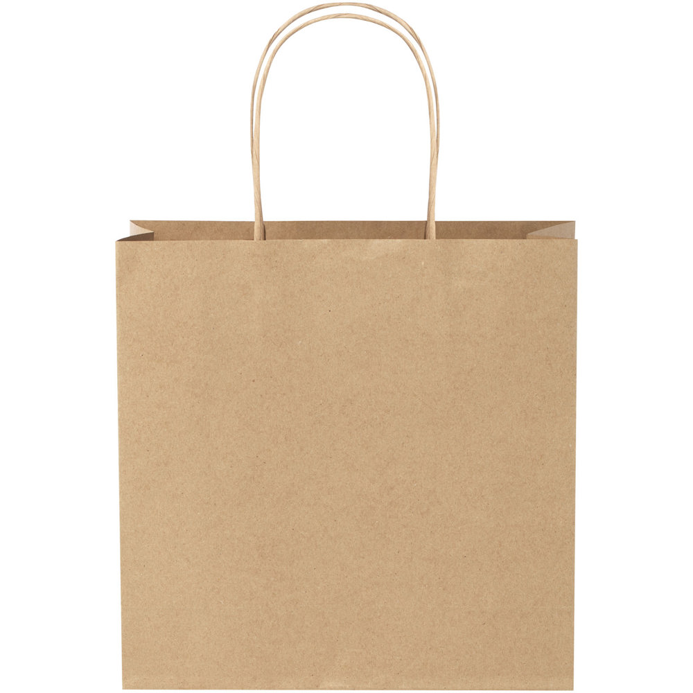 Papieren tas 120 g/m2 gemaakt van kraftpapier met gedraaide handgrepen - 24 x 9 x 24 cm