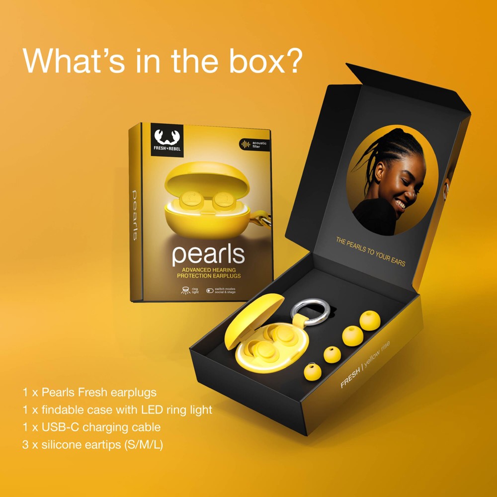 Fresh 'n Rebel Pearls Fresh Festival Oordopjes – Gecertificeerde Gehoorbescherming