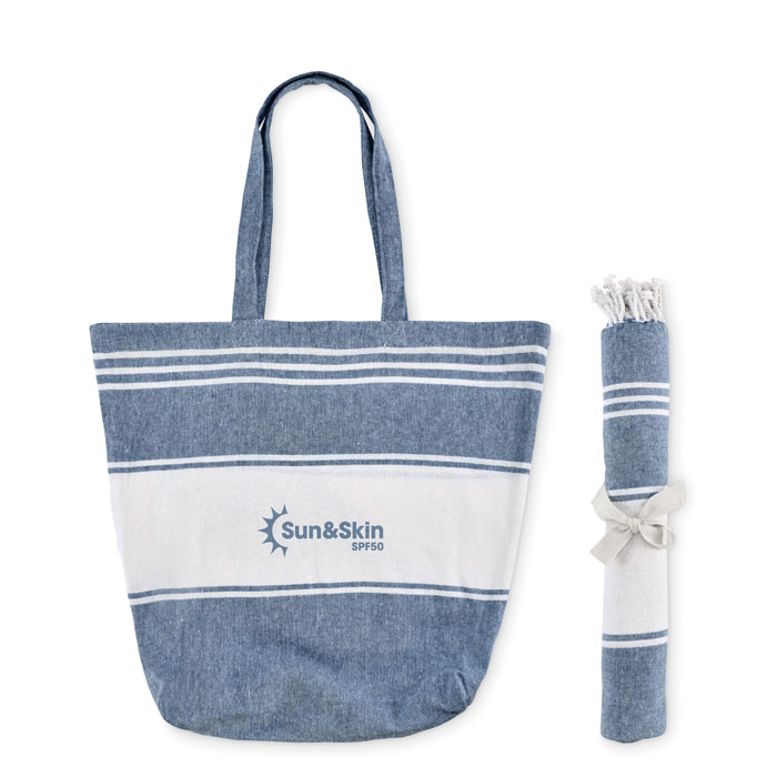 HUMMUM - Strandtas hamamdoek 50X14X38cm