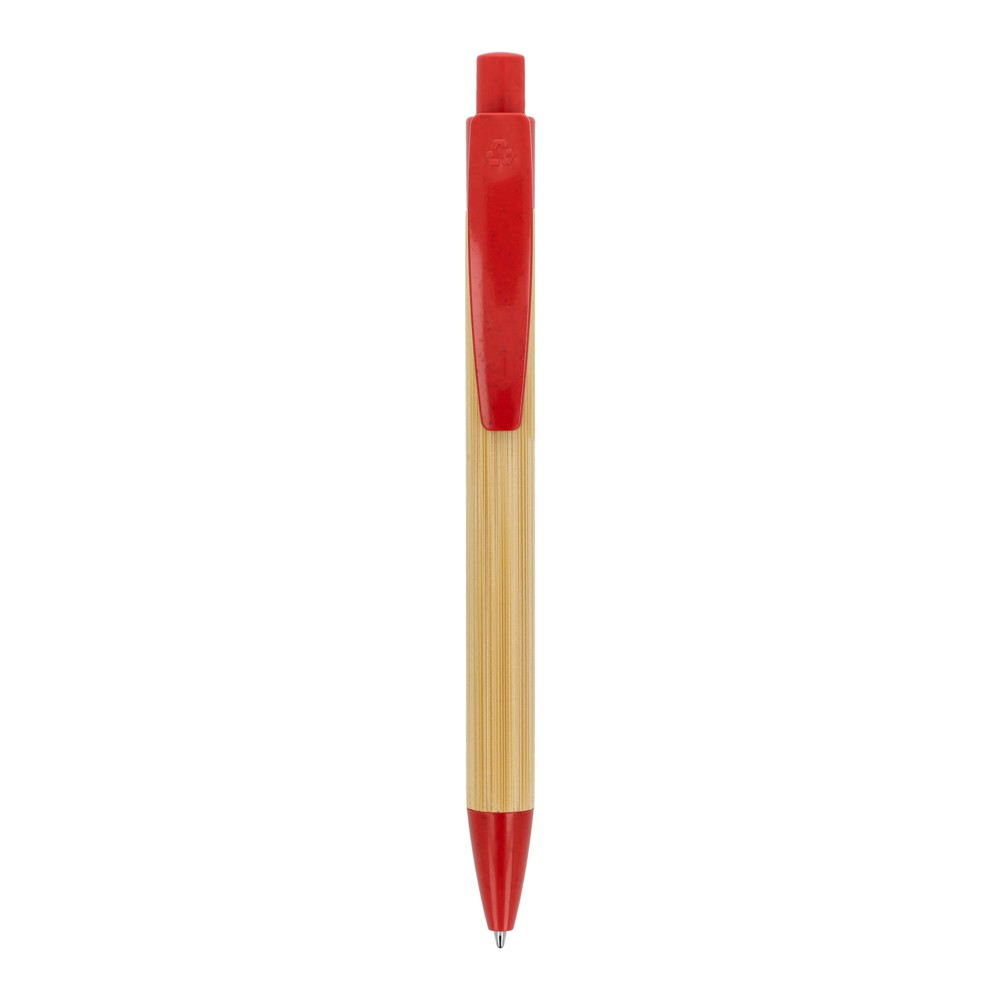 Ball pen bamboe met tarwestro