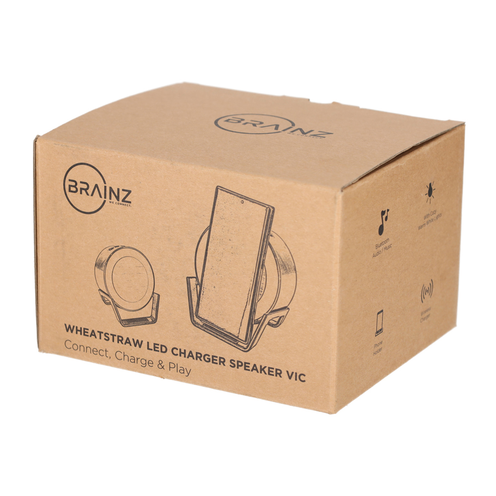 BRAINZ LED Charger Speaker Vic Wheatstraw Naturel