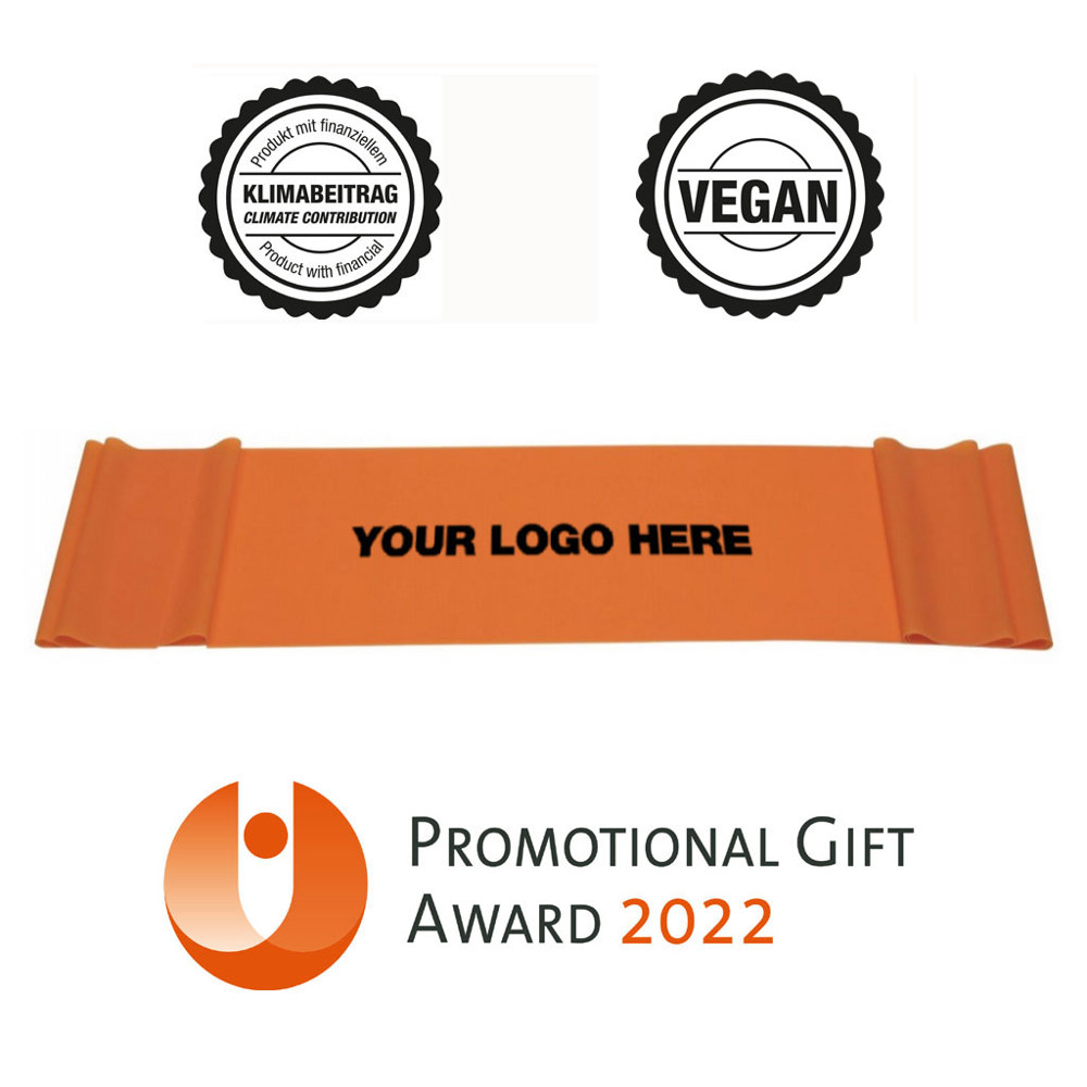 Fitnessband oranje (licht) - veganistisch & gemaakt van natuurlijk latex - vanaf 400 st.