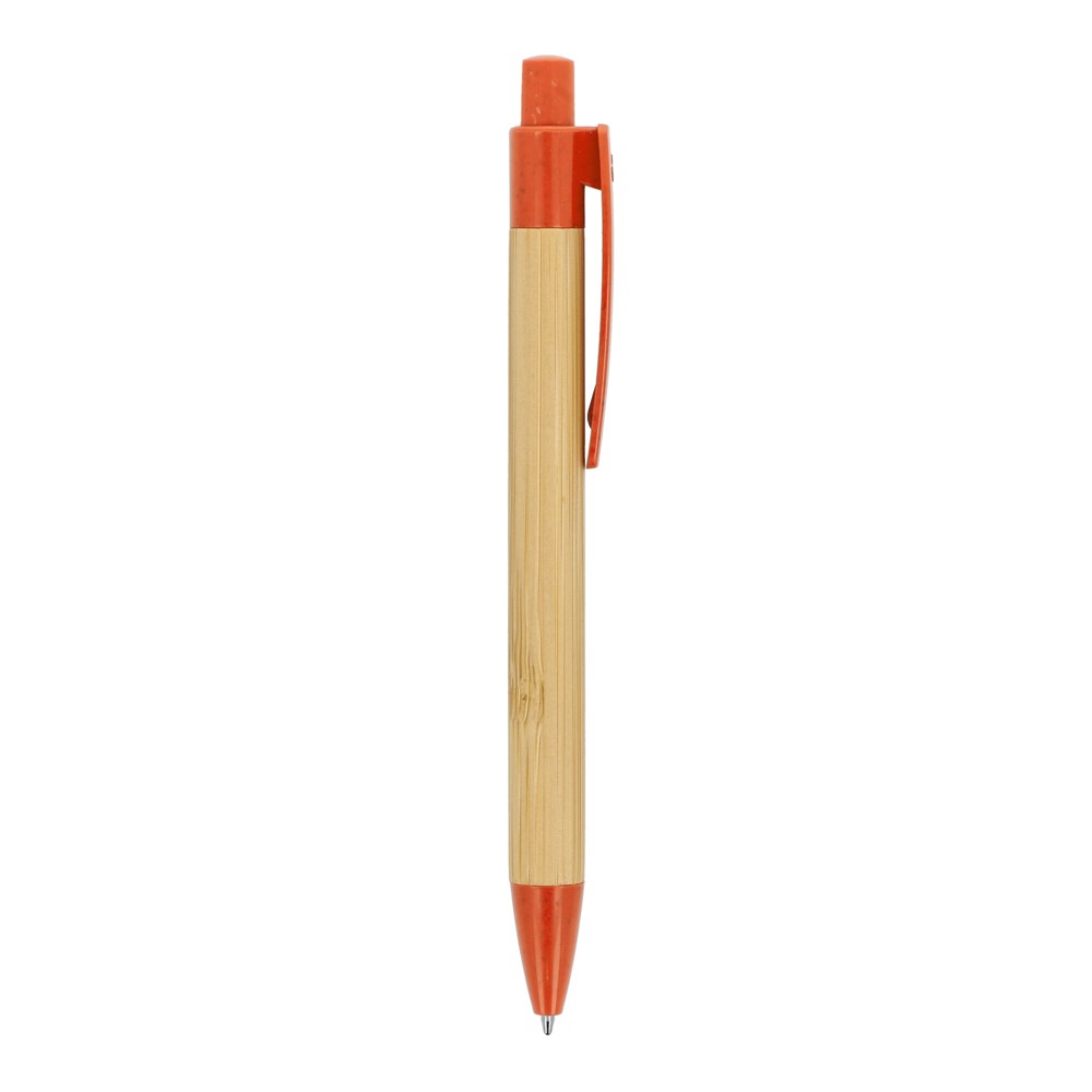 Ball pen bamboe met tarwestro
