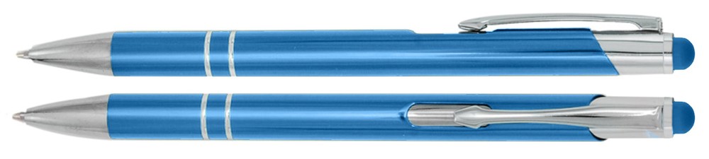 Aluminium touch-stylus balpen Marseille - blauw