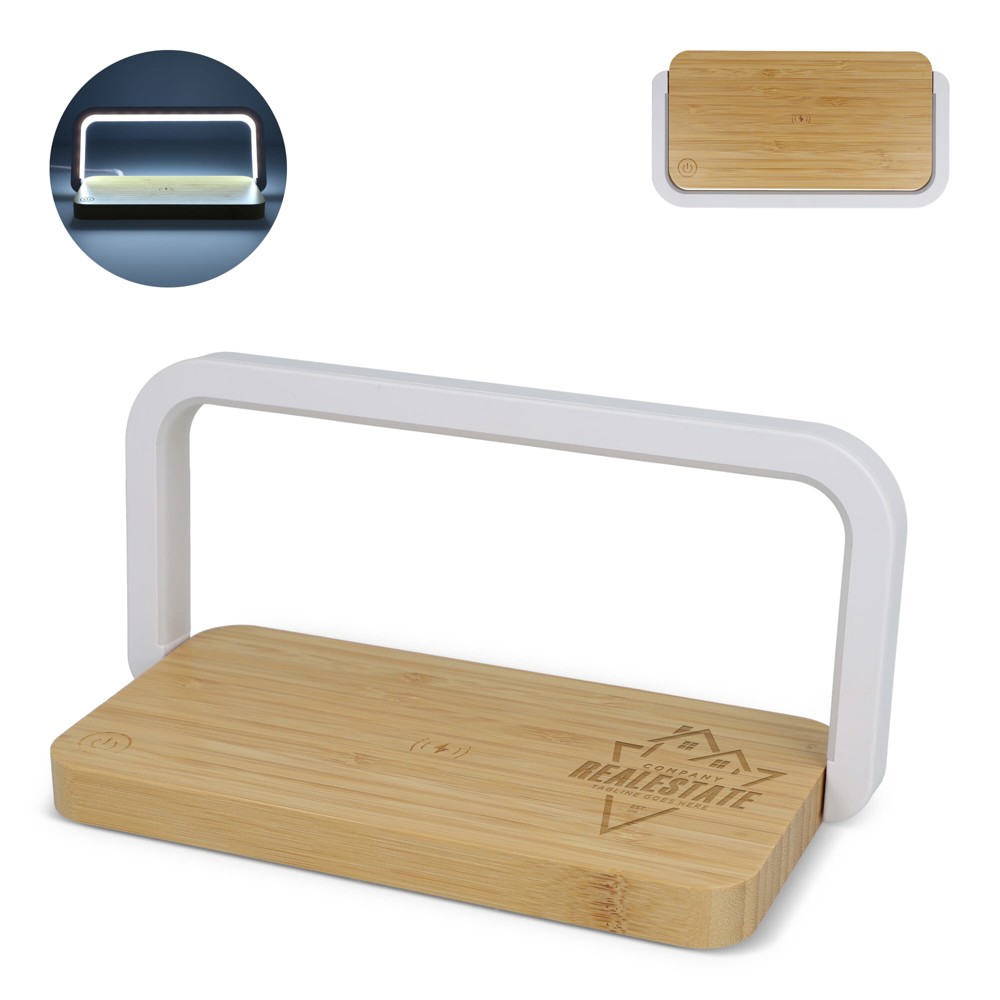 15W Draadloze Oplader met Dimbare LED Lamp