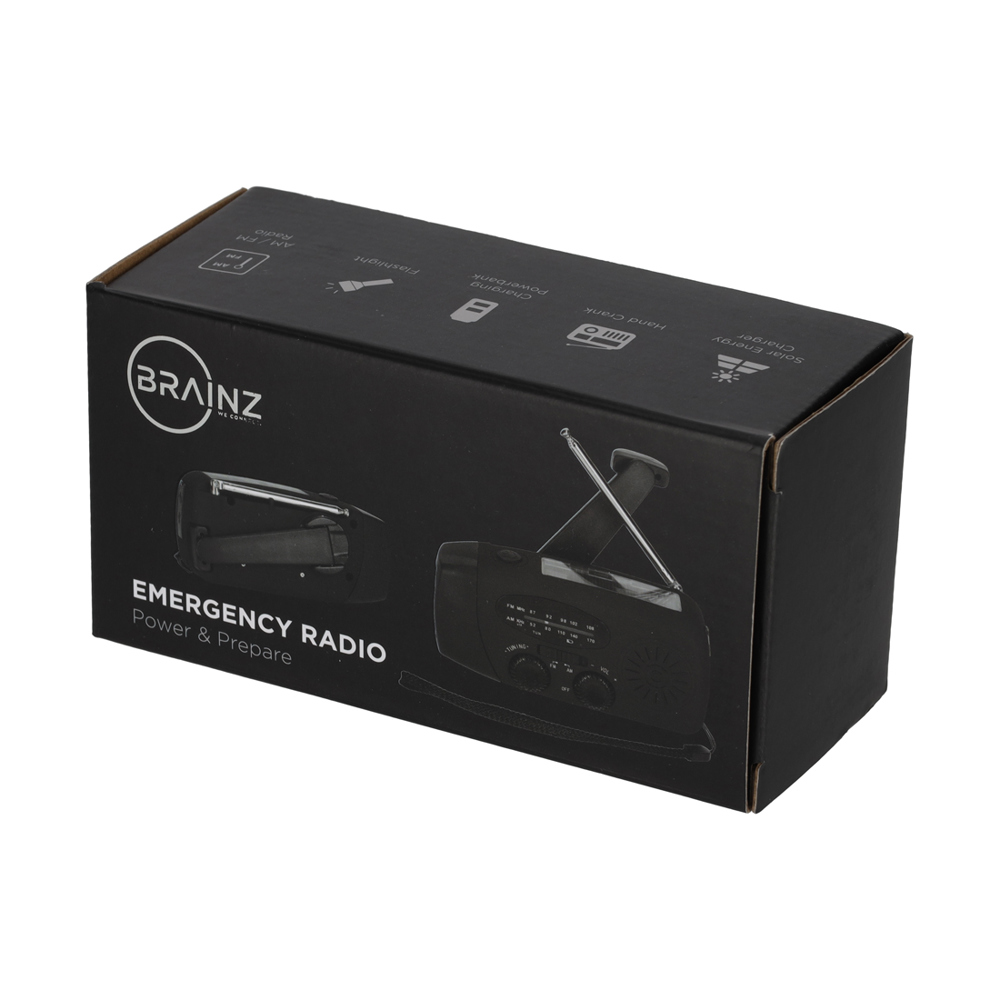 BRAINZ Emergency Solar/FM/LED/Radio Speaker