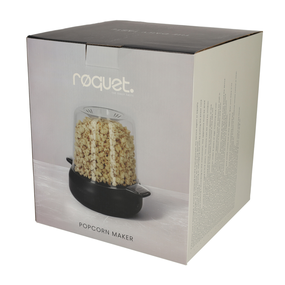 RØQUET Popcorn Maker Zwart