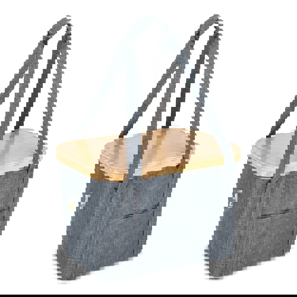 InSideOut Opvouwbare (koel) mand Sogne 38 x 26 x 25cm rPET - Donker Grijs