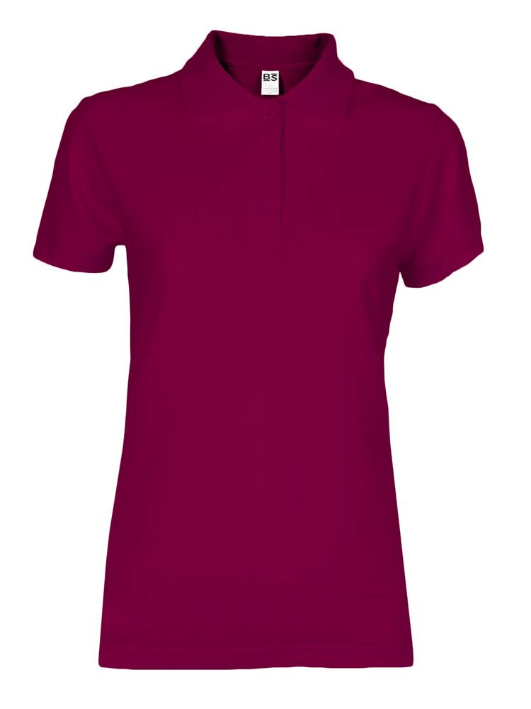 BS Evolution dames polo, 180 gr/m² - Bordeaux (PMS 7428C)