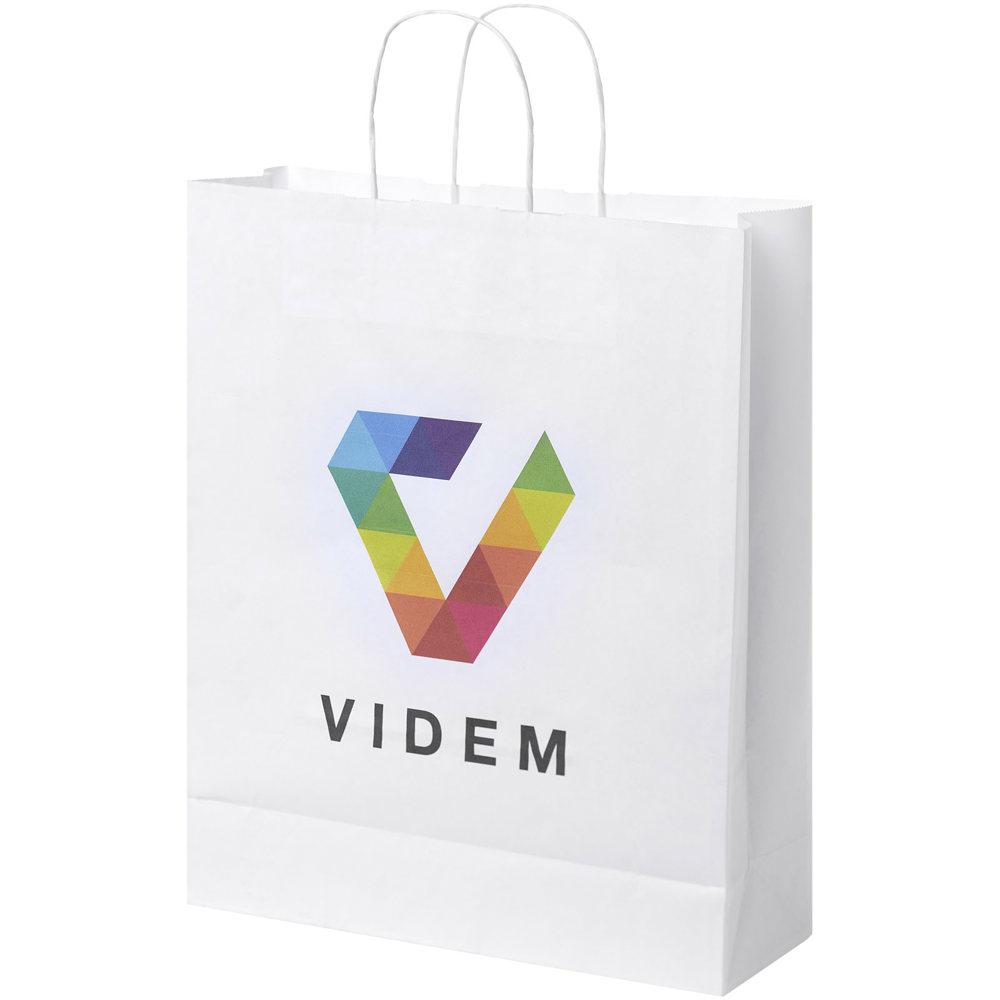 Papieren tas 80-90 g/m2 gemaakt van kraftpapier met gedraaide handvaten - 32 x 12 x 40 cm