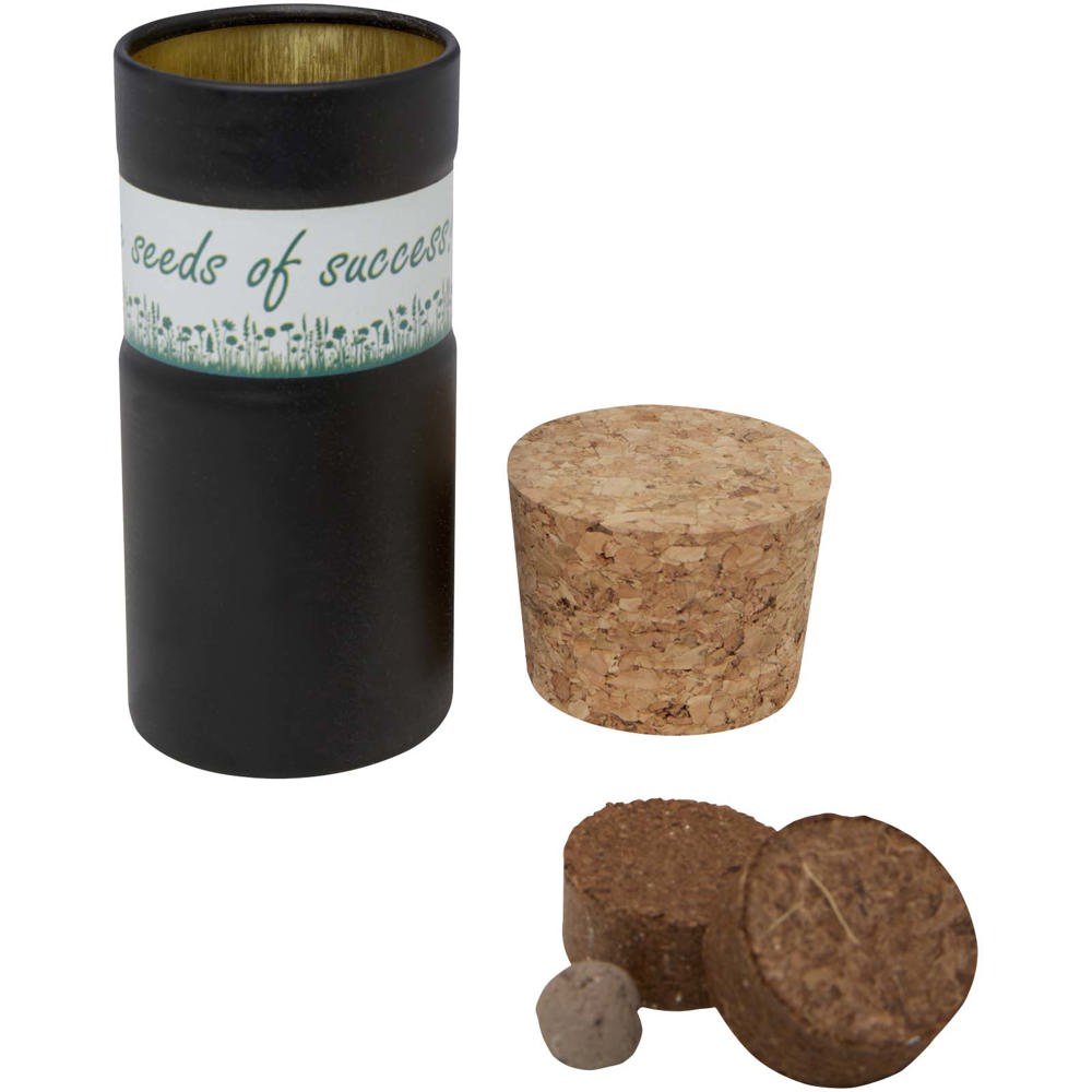 Hey Pots tuin voor op het bureau met bloemenmix, set van drie