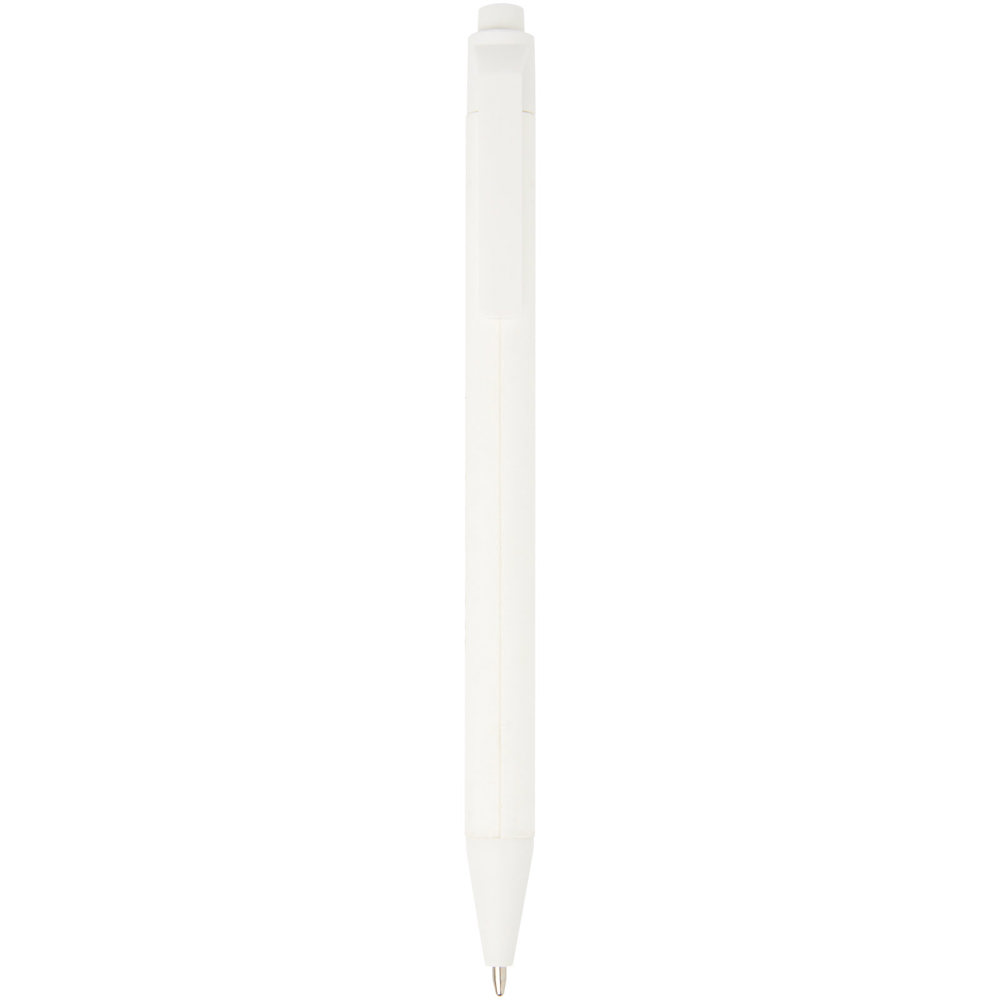 Chartik monochromatische balpen van gerecycled papier met matte afwerking (zwarte inkt)