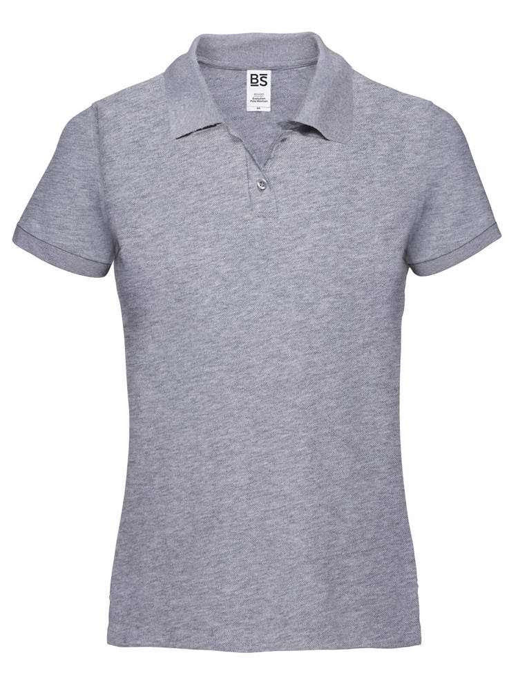 BS Evolution dames polo, 180 gr/m² - Grijs melee (PMS Cool Grey 7C)