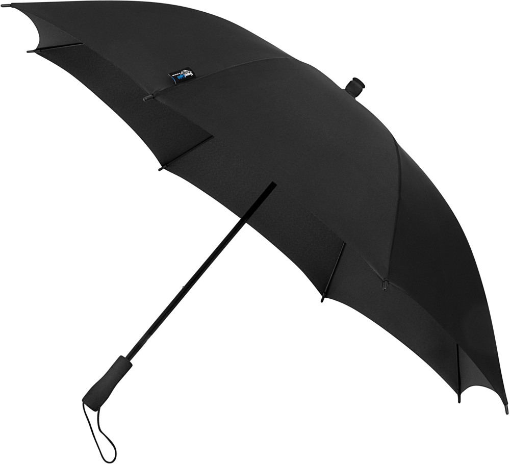 FALCONE - Extreem lichte reisparaplu - Handopening - Windproof - 100 cm - Zwart