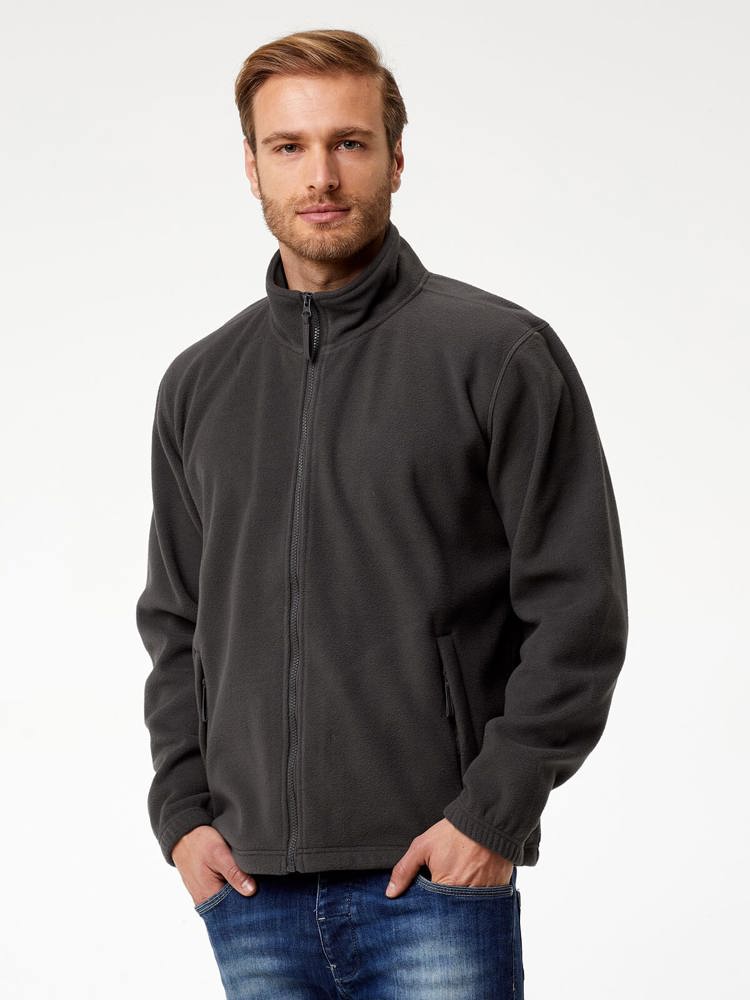 BS Peak full zip fleece sweater, 290 gr/m² - Rood (PMS 186c)